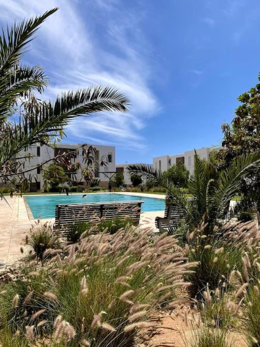 Luxurious Golf & Sea View Beach Apartment With Pool Access - Tamourrit, Taghazout Bay المظهر الخارجي الصورة