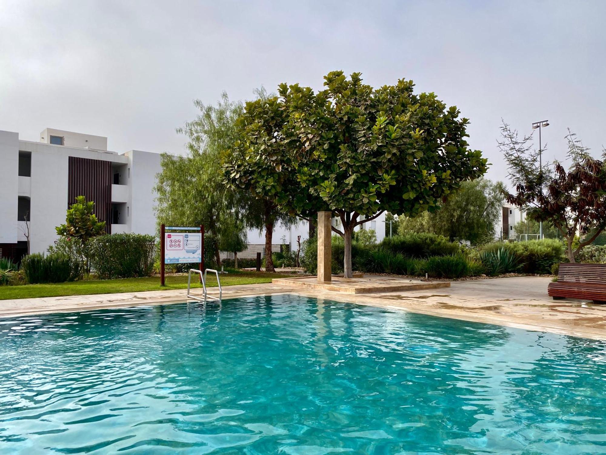 Luxurious Golf & Sea View Beach Apartment With Pool Access - Tamourrit, Taghazout Bay المظهر الخارجي الصورة